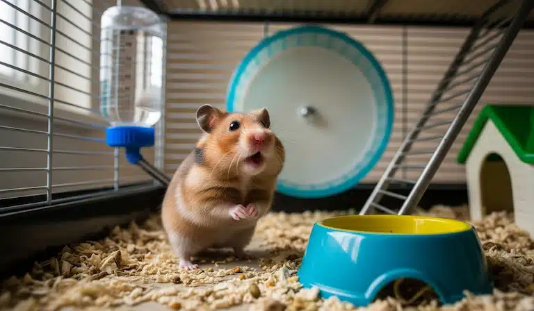 hamster qui crie