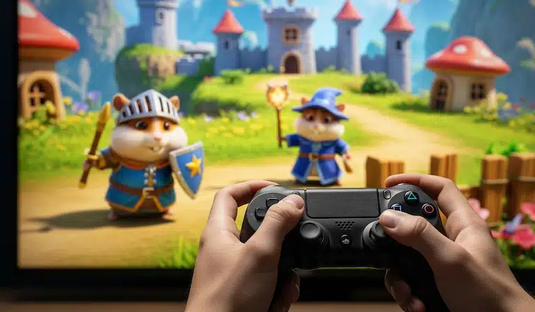 jeux vidéo et hamster